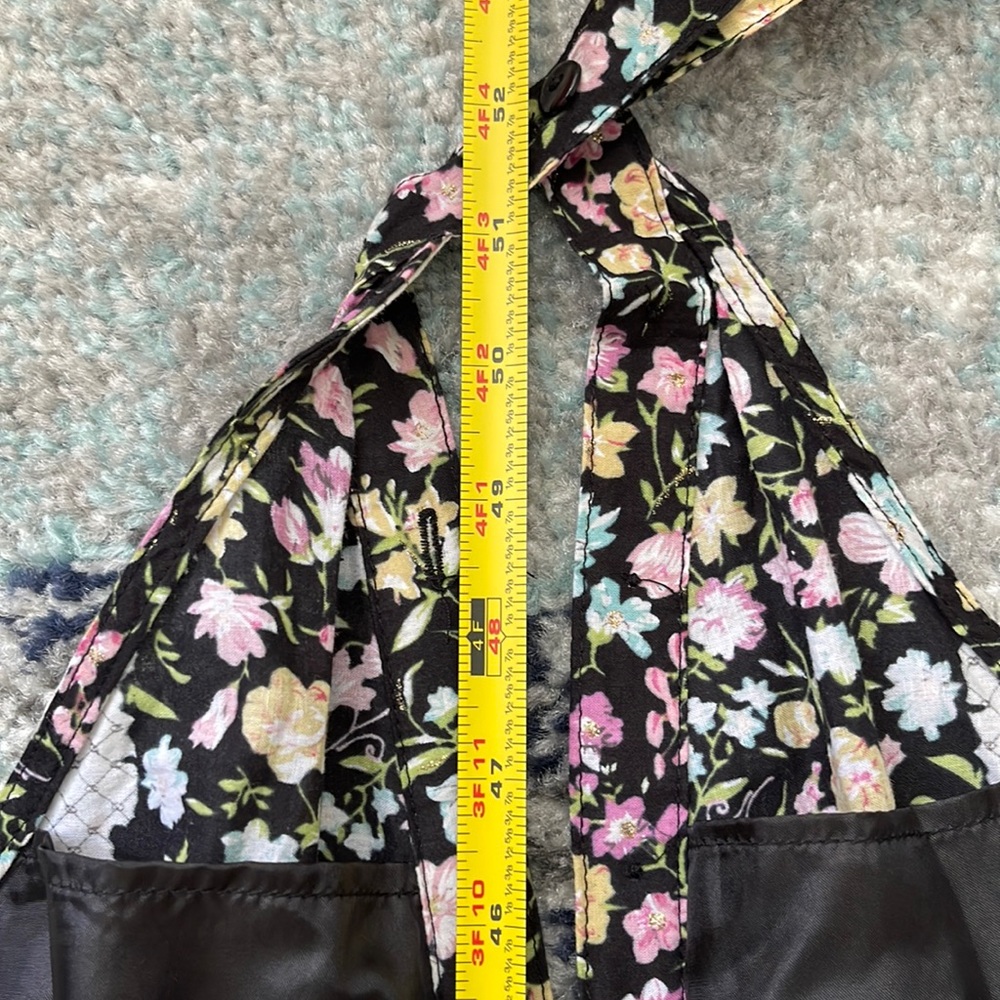 Floral Striped Halter Neck Maxi Dress XS/S - Picture 15 of 15
